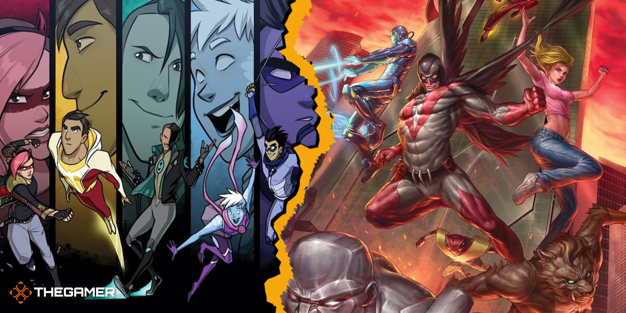 Art from Masks: A New Generation and Mutants & Masterminds.