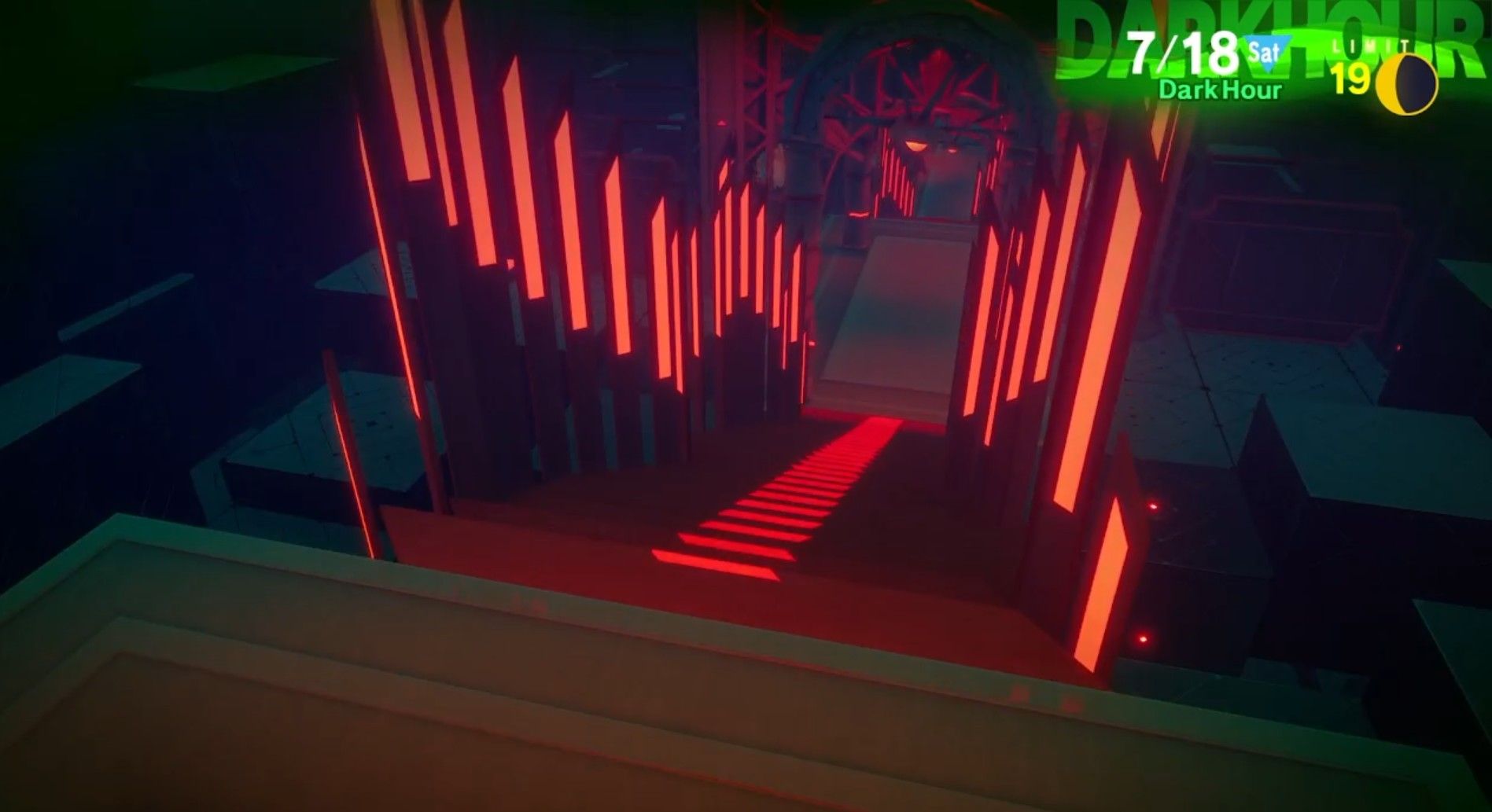 a stairwell leading down into the monad depths persona 3 reload monad passage p3r