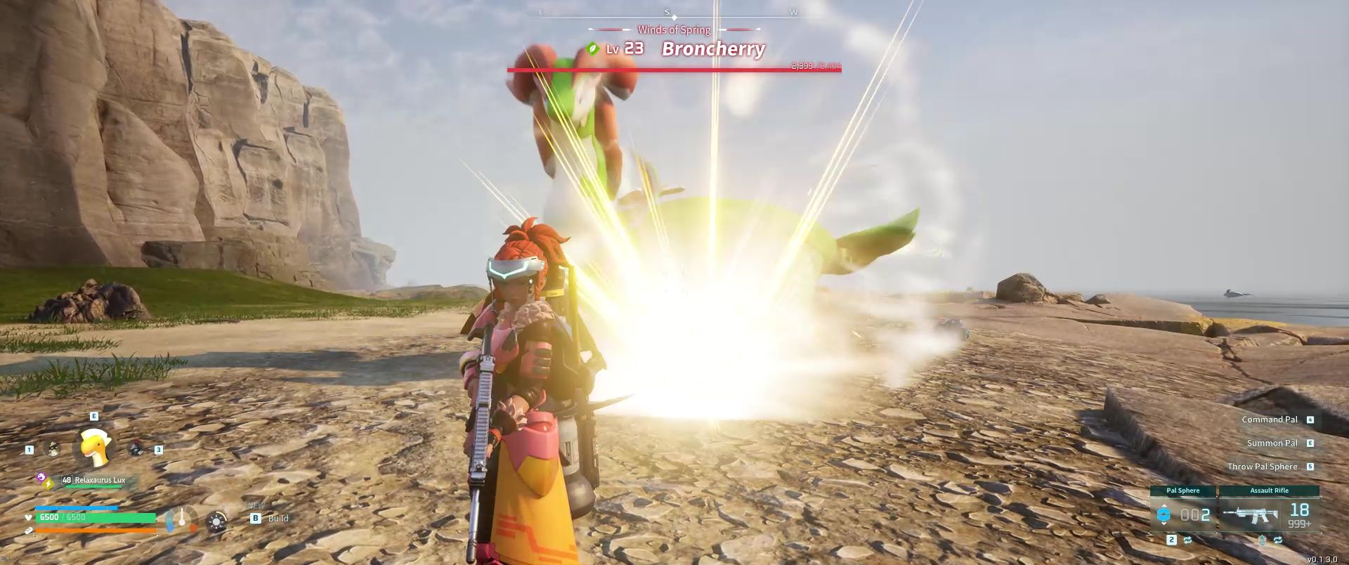 Alpha Boss Broncherry using Muscle Slam
