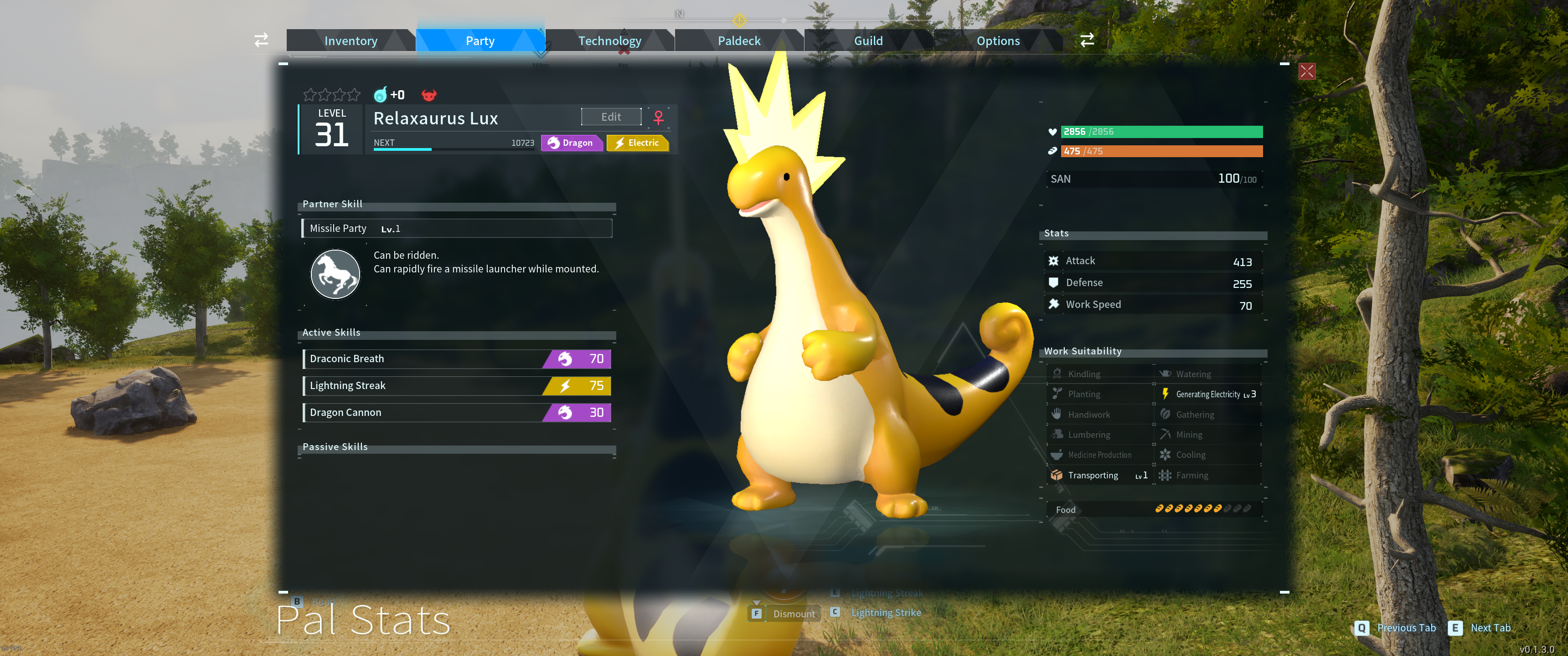 Alpha Boss Relaxaurus Lux in the party-1