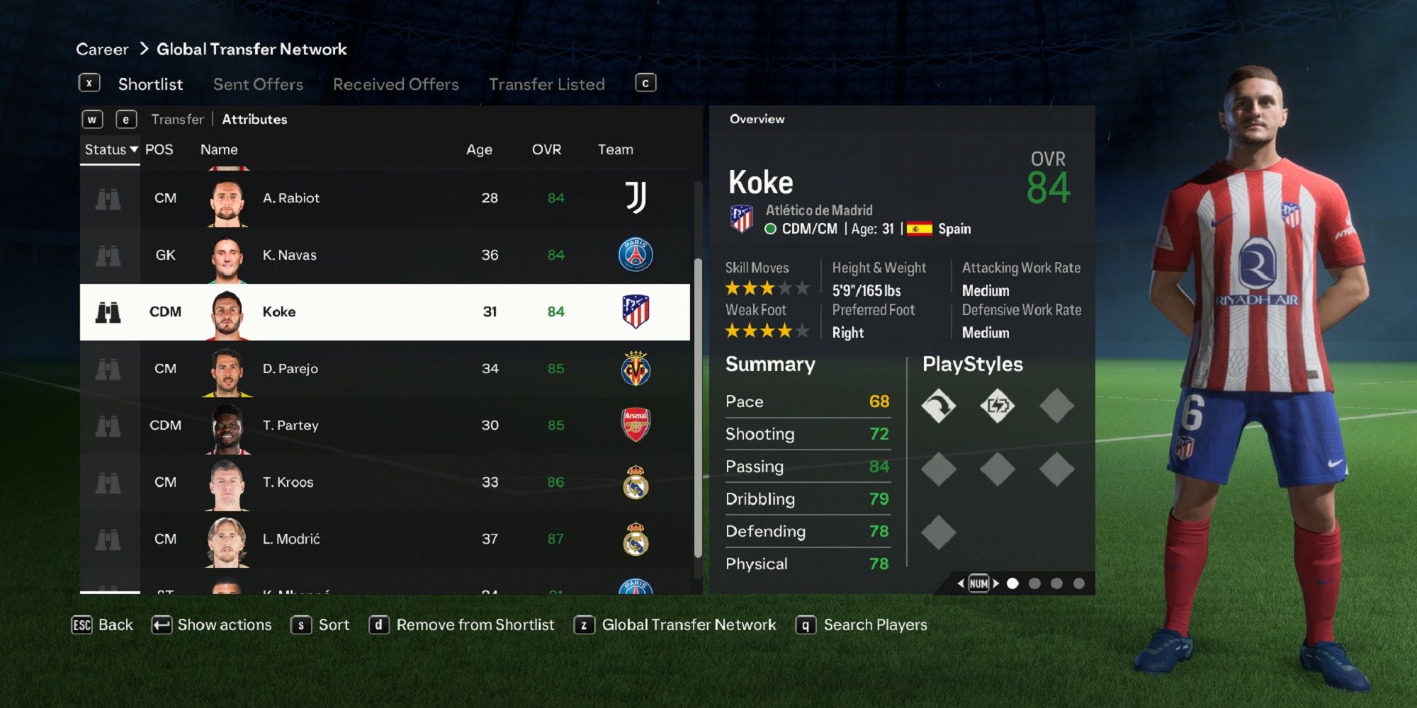 Ein Bild von Koke in EA Sports FC 24