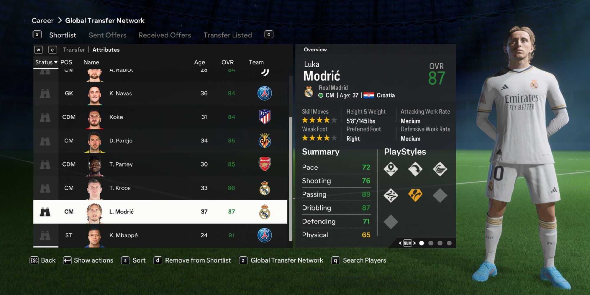 Ein Bild von Luka Modric in EA Sports FC 24