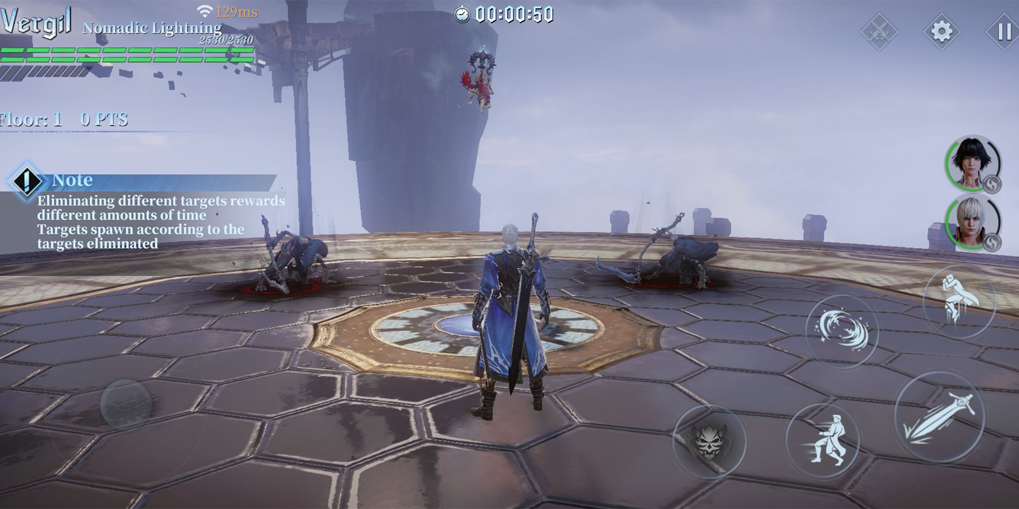 the first floor of the bloody palace with enemies spawning