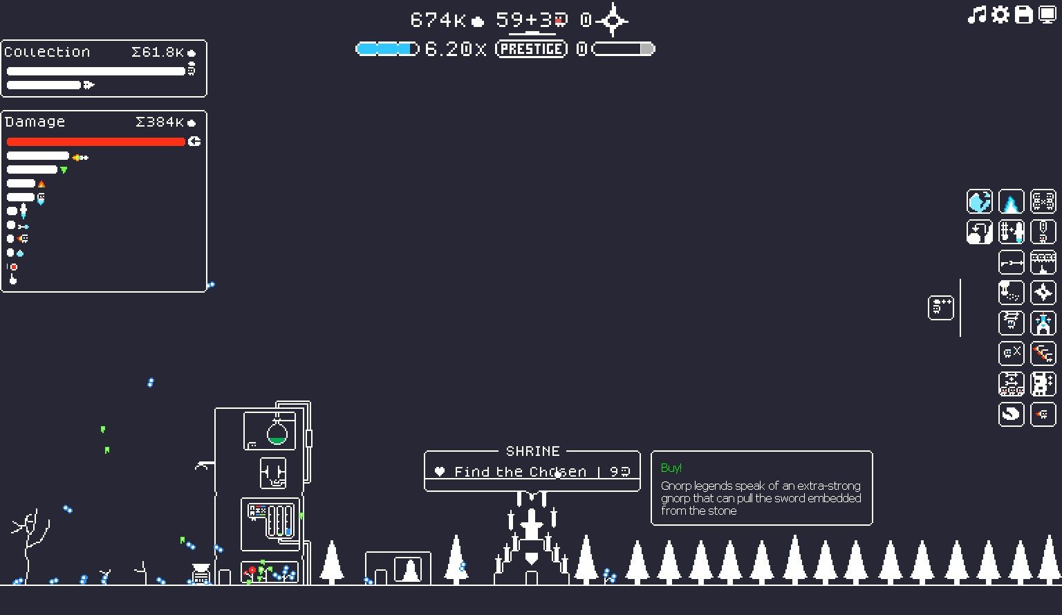 The Shrine, with Find The Chosen available at the cost of nine Gnorps in The Gnorp Apologue.