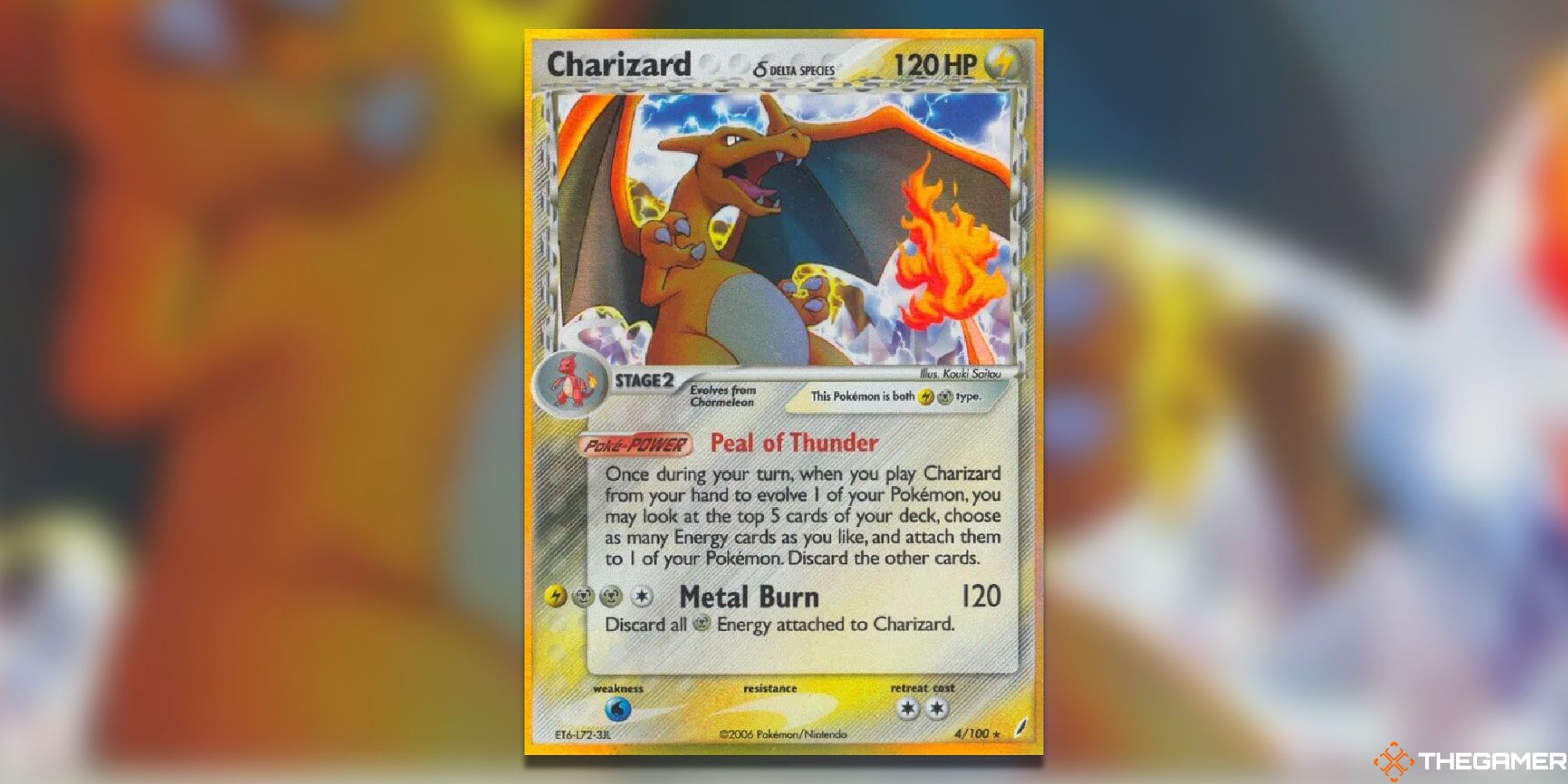 Charizard;s card art from Crystal Guardians.