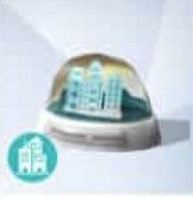 A screenshot of the City Skyline snowglobe.