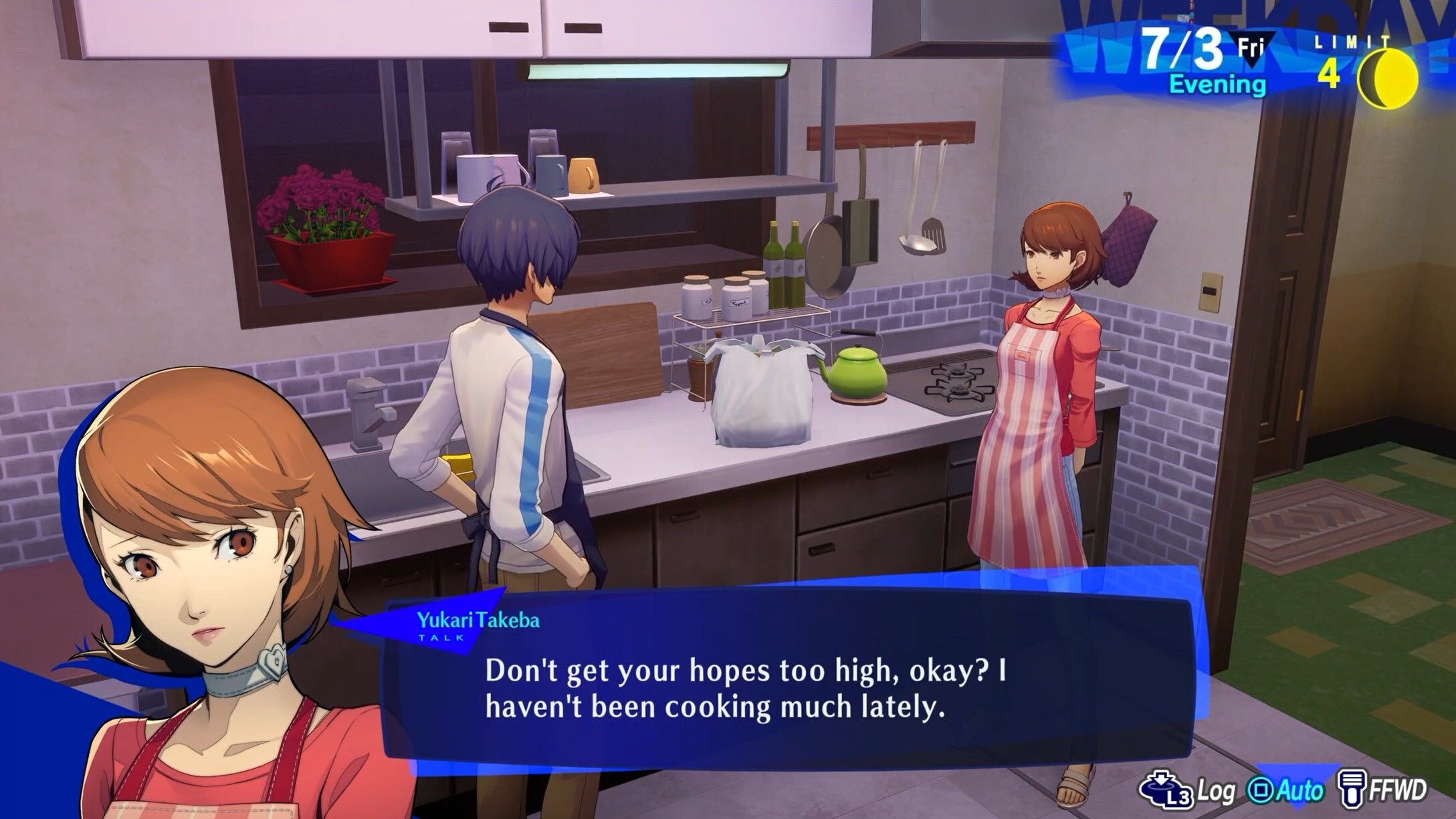 cooking with yukari in the dorm's kitchen persona 3 reload p3r