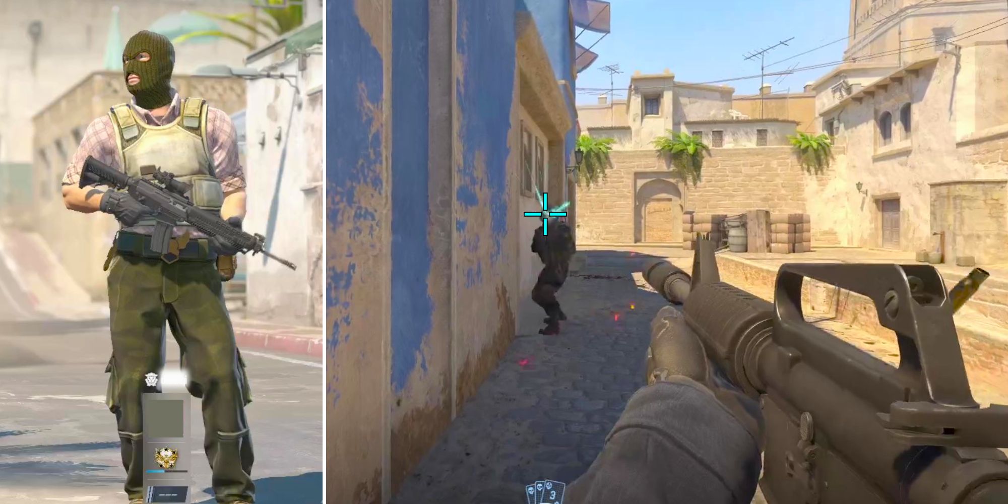 Counter-strike 2 Terrorist and gameplay in Mirage.