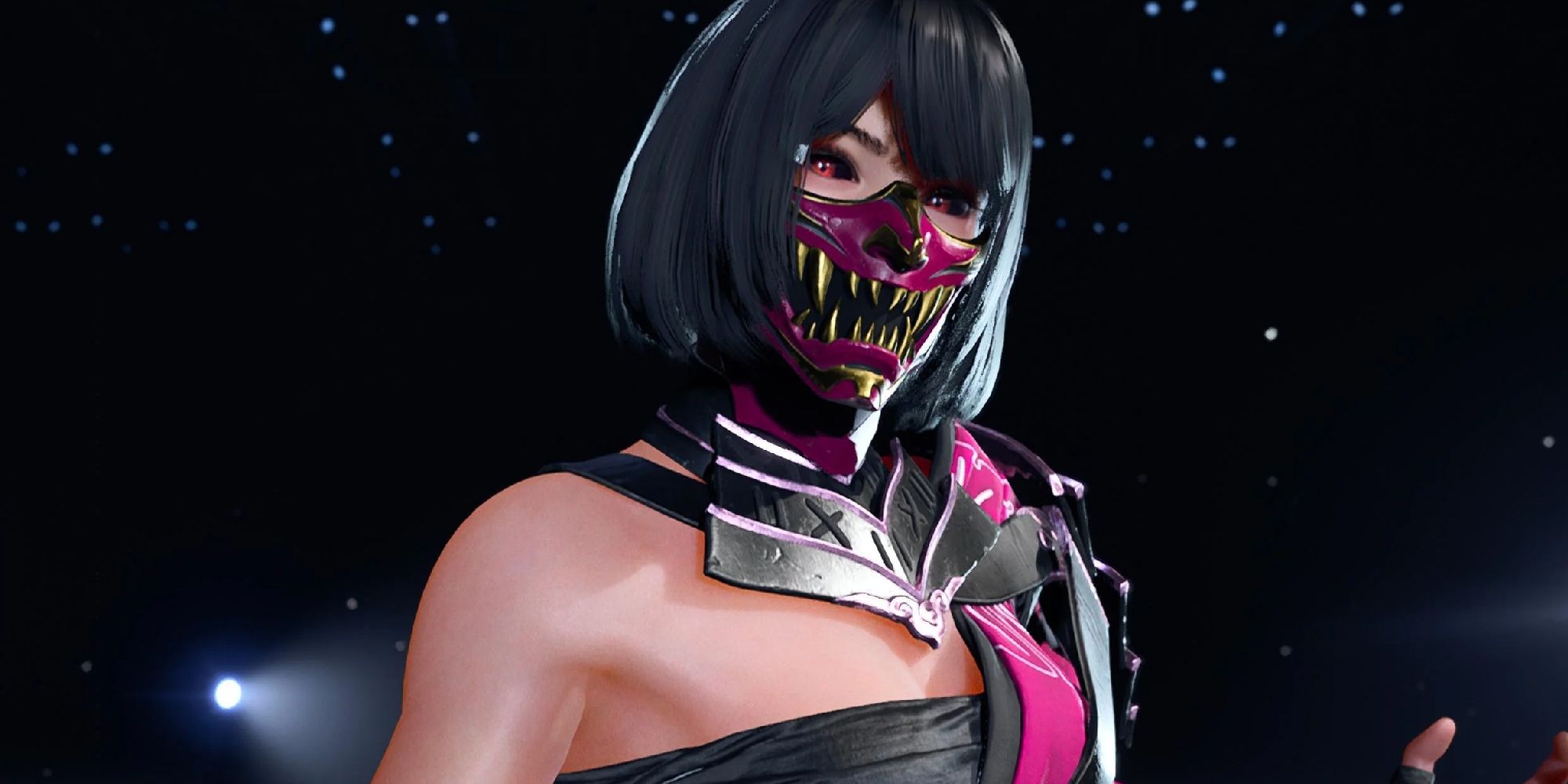 Custom made Mileena from Mortal Kombat in Tekken 8
