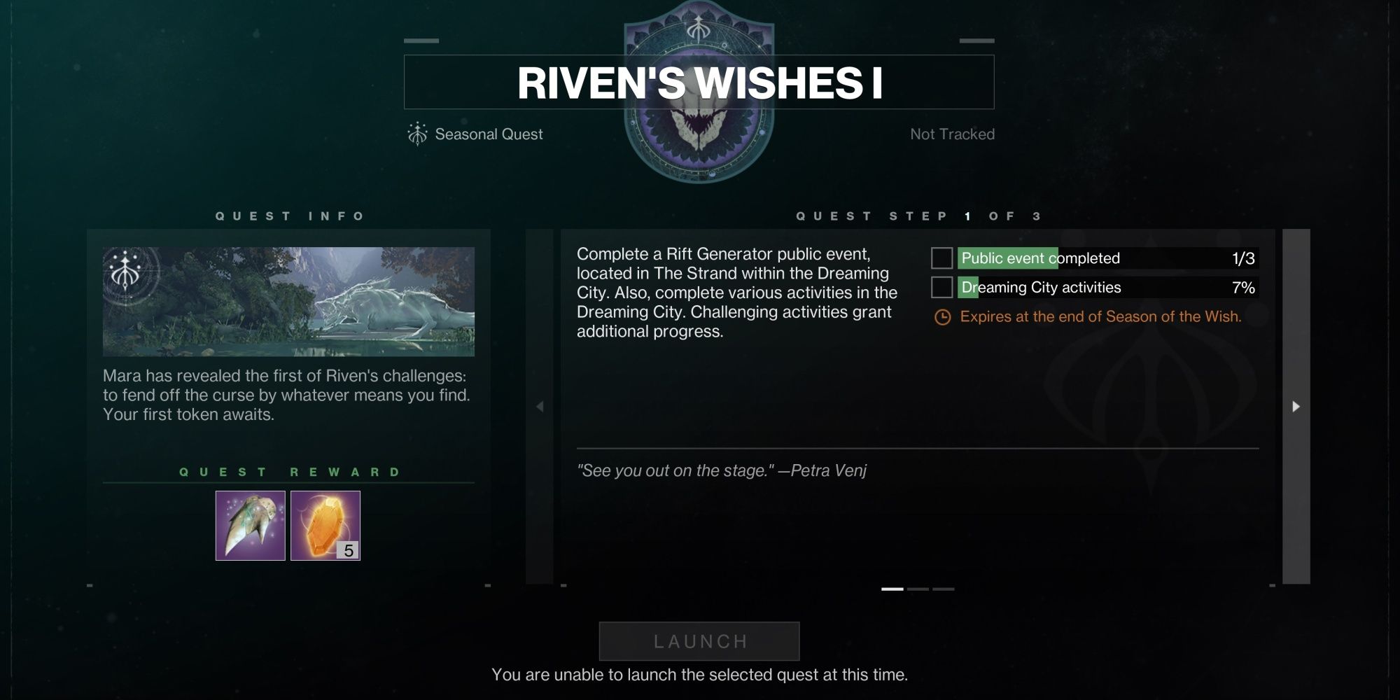 Destiny 2 Riven&rsquo;s Wishes 1 Objectives
