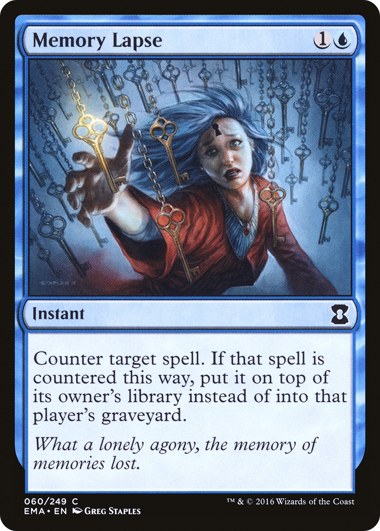 Memory Lapse Magic: The Gathering-Karte von Eternal Masters