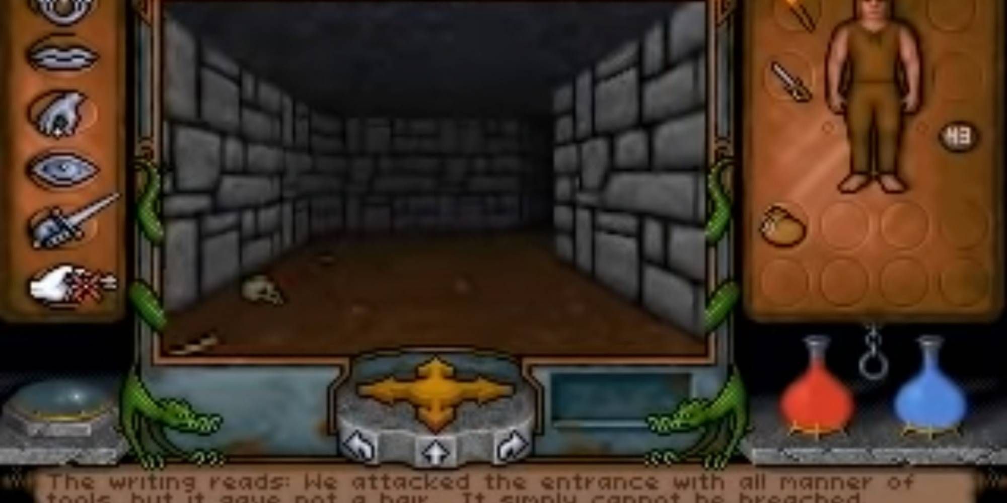 Exploring a Dungeon in Ultima Underworld