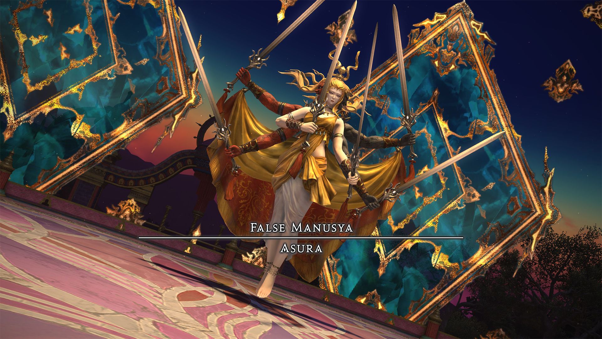 false manusya asura, boss of the gilded araya trial