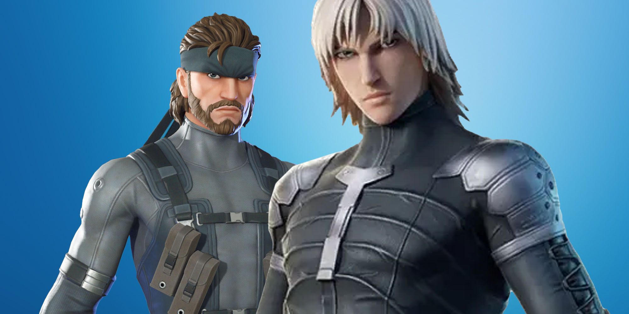 Solid Snake and Raiden as Fortnite skins
