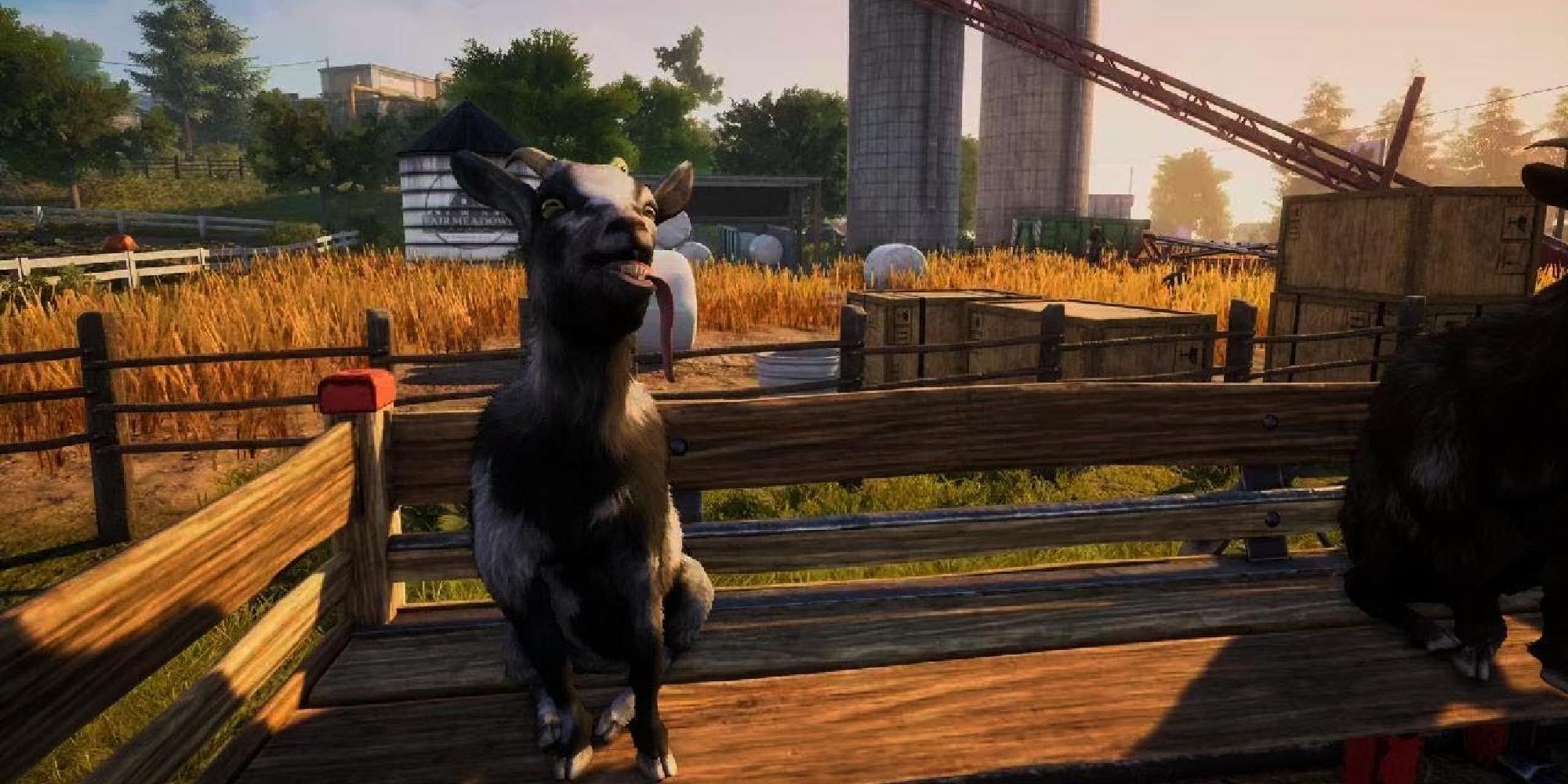 goat simulator 3 opening scene of goat in truck