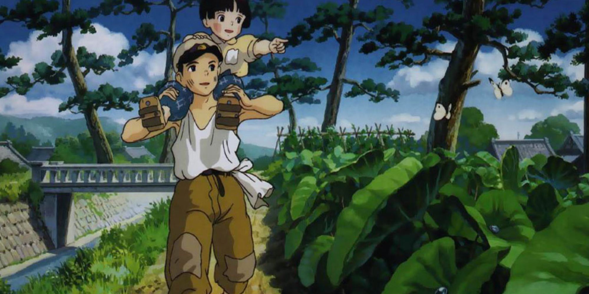 grave of the fireflies characters walking by river
