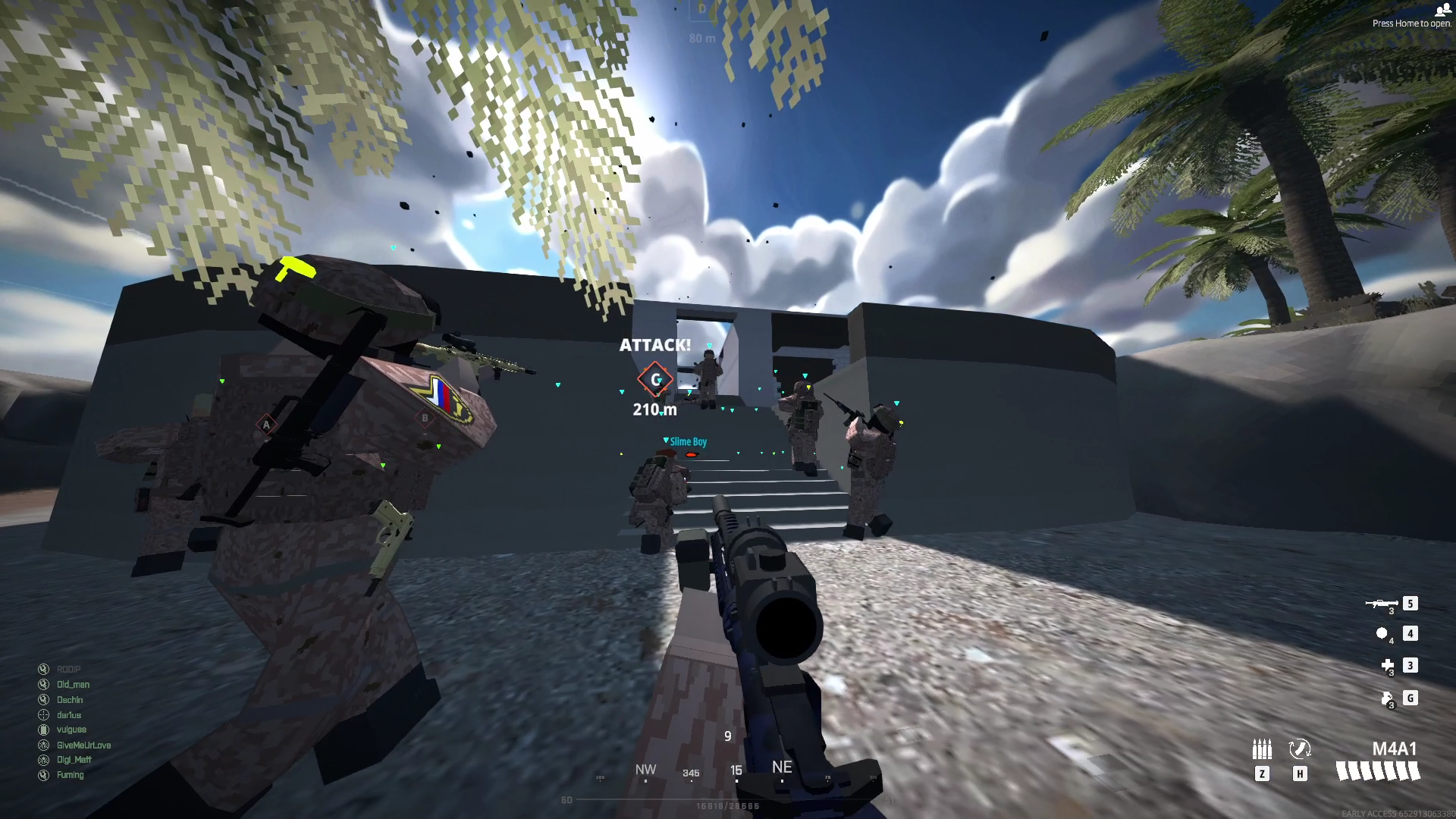 BattleBit Remastered: A Group Working Together To Assault An Enemy Compound