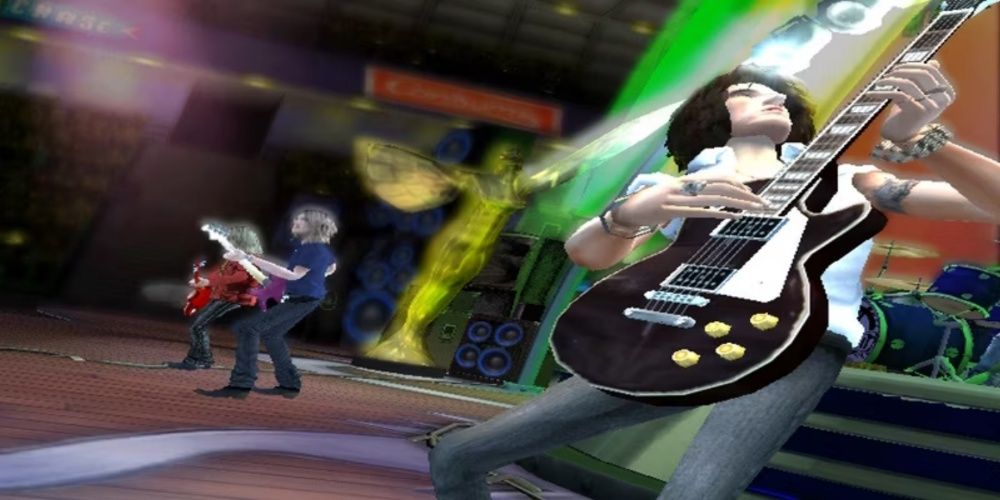 Gitarrenheld Aerosmith – 3 Mitglieder von Aerosmith spielen im Spiel