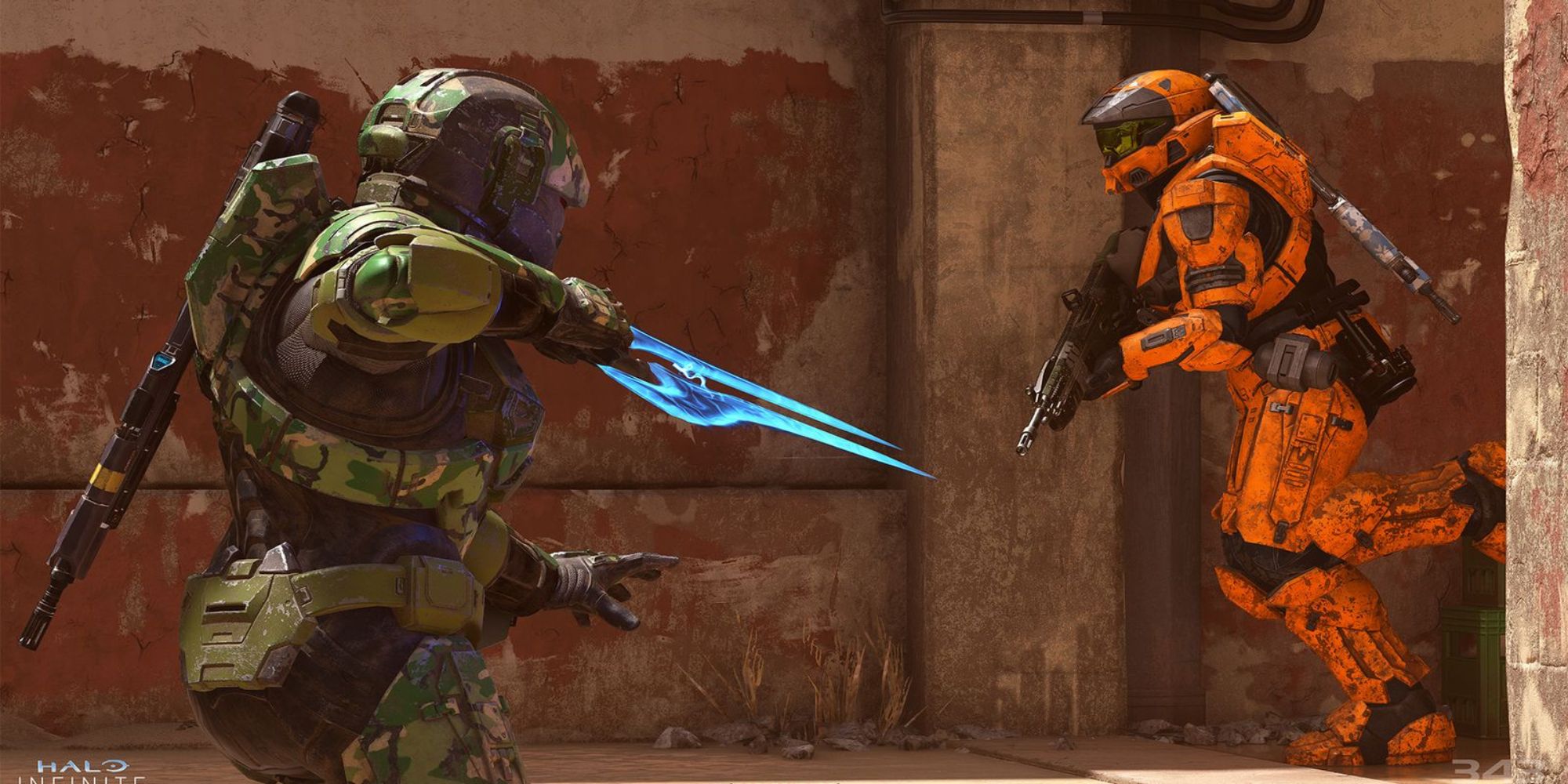 Halo Infinite Spartan With Energy Sword