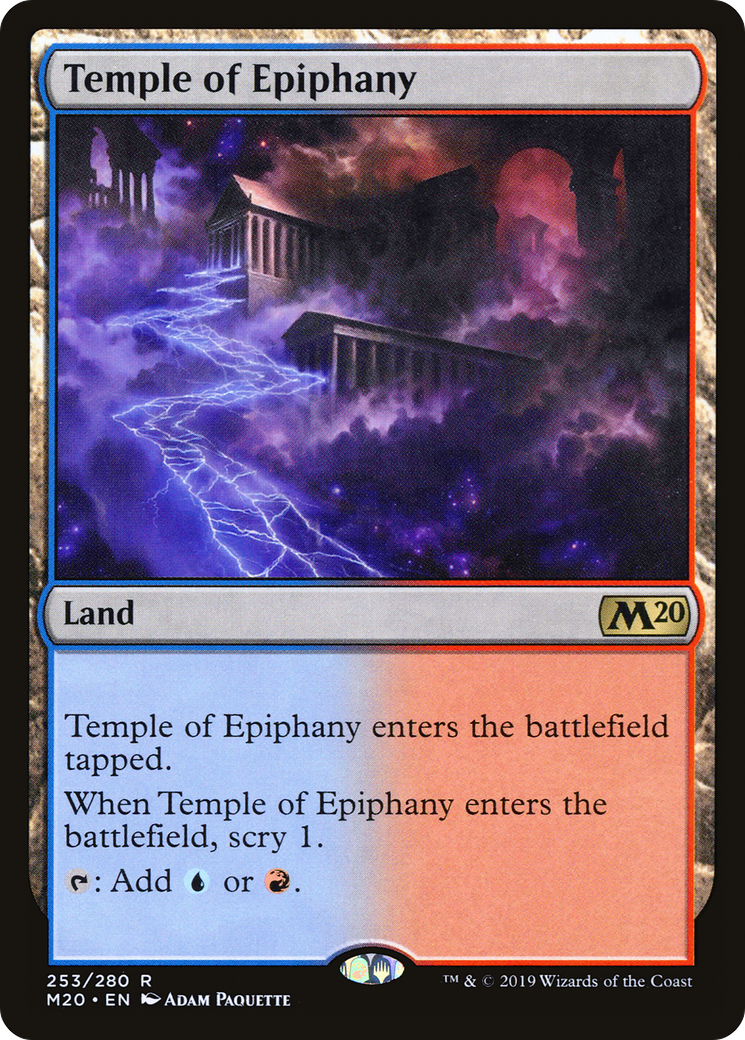 Temple of Epiphany Magic: The Gathering-Karte aus dem Hauptset 2020