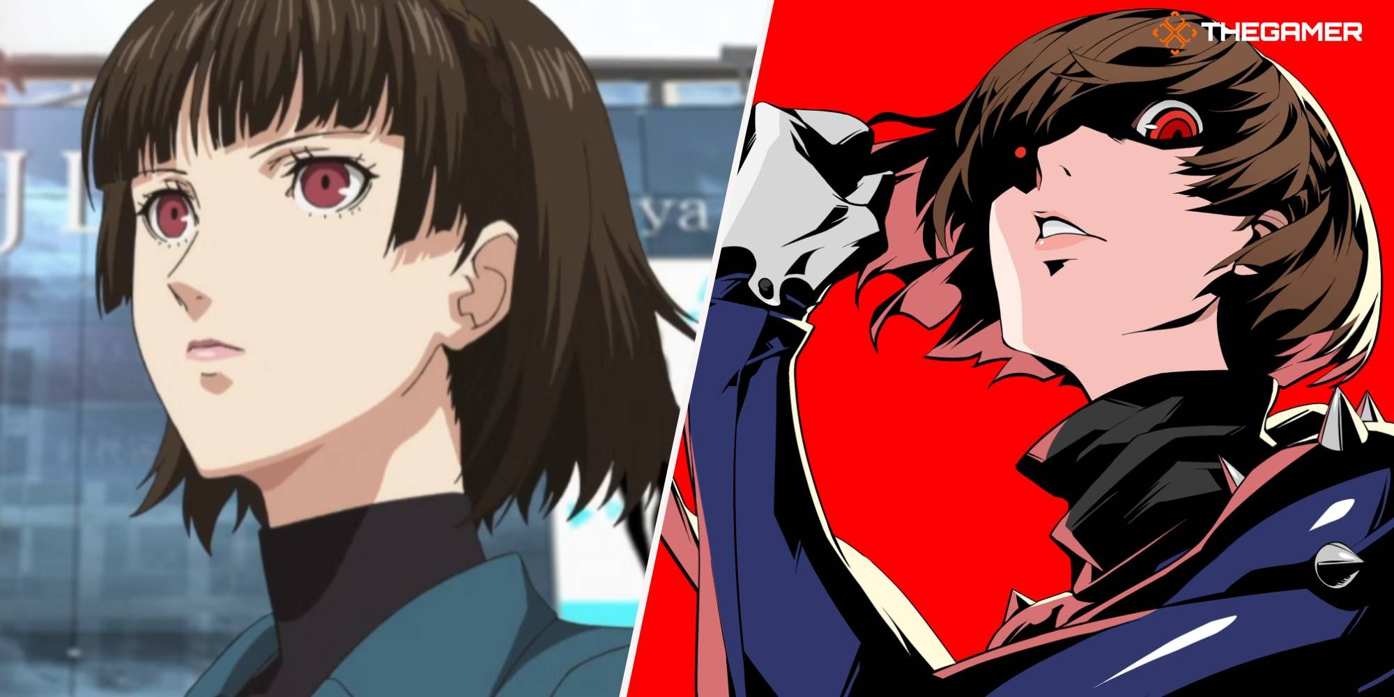 Makoto Niijima in her civilian and Persona forms in Persona 5