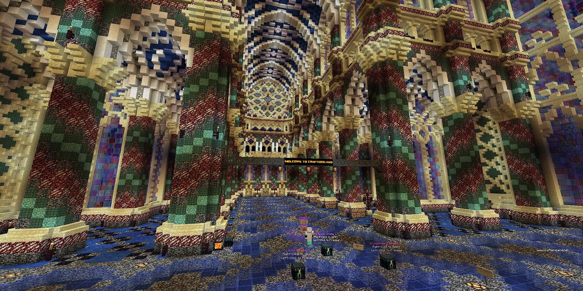 Minecraft MC Eternal Modpack Inside A Castle