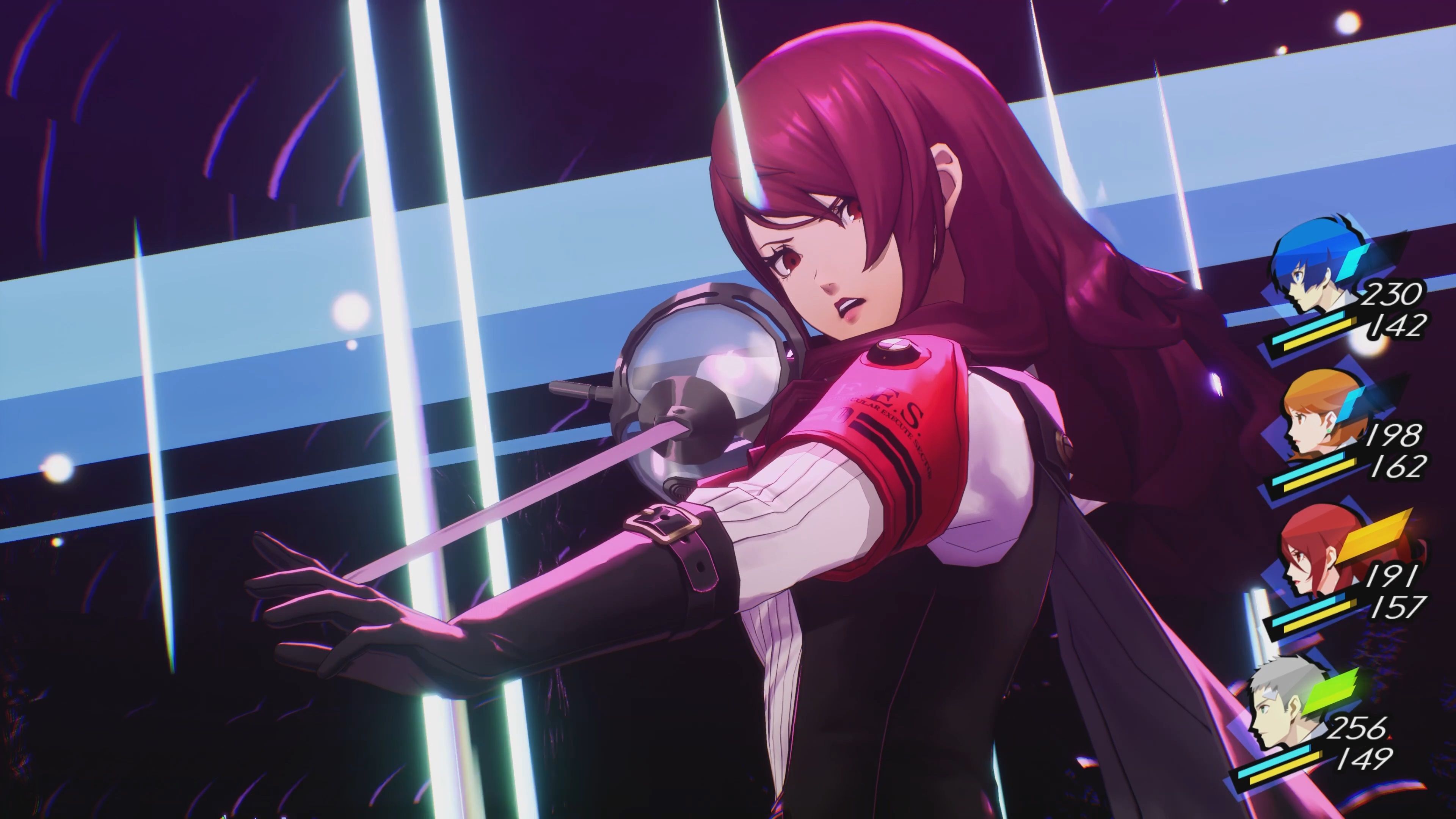 Mitsuru in battle in Persona 3 Reload.