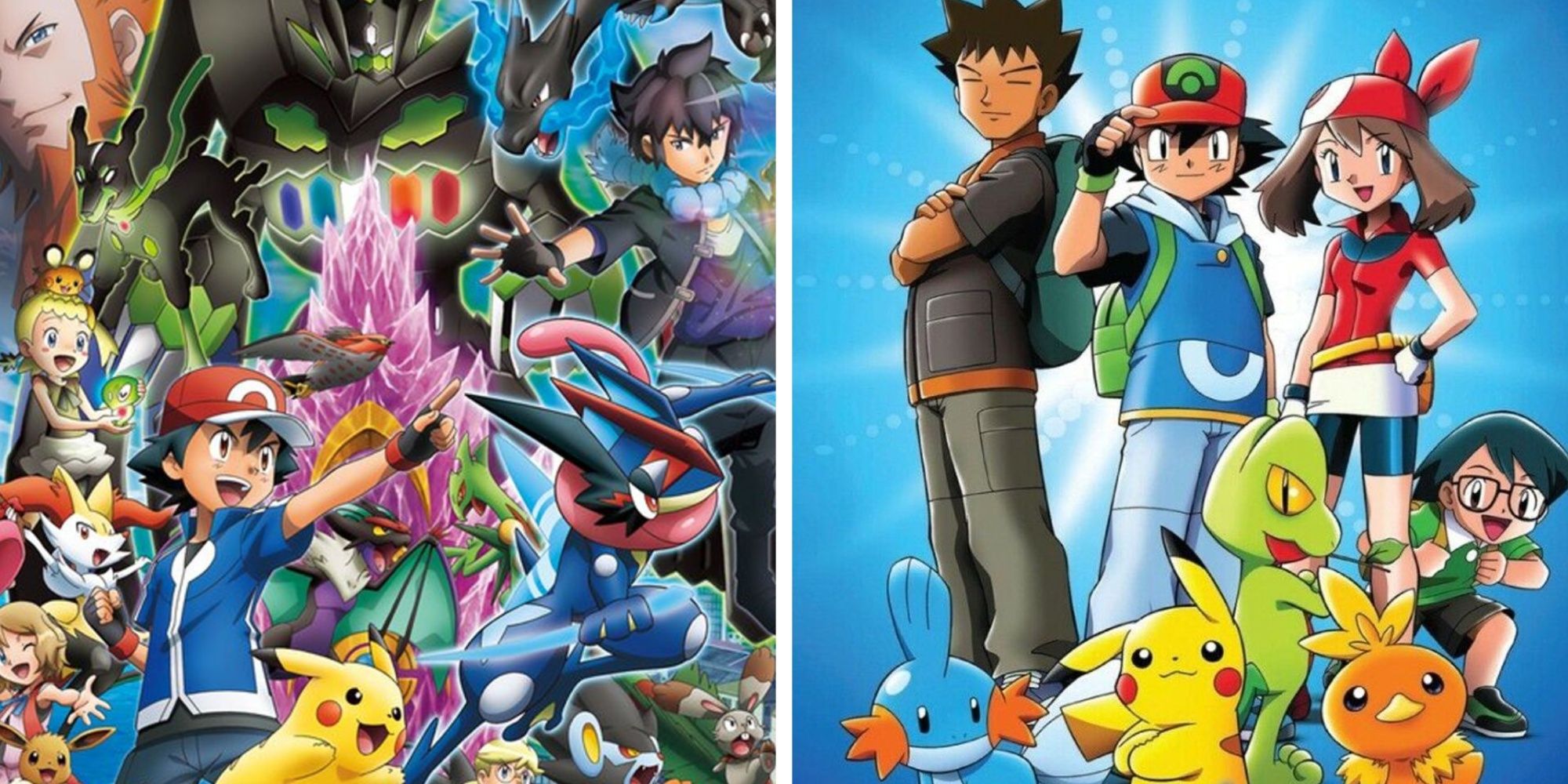 Split Image of Pokemon Season 8 Poster & Season 19