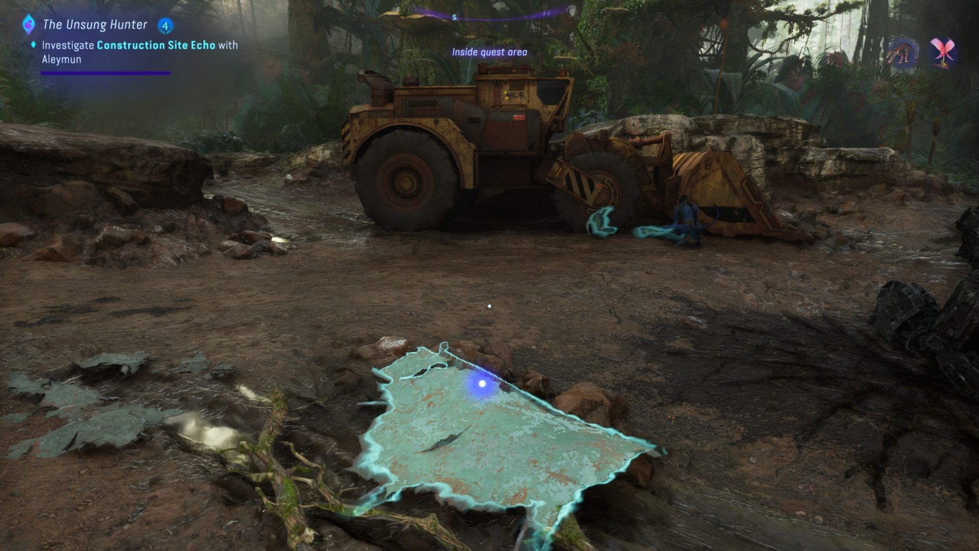 Aircraft Debris on the ground in Construction Site Echo in Avatar: Frontiers Of Pandora.