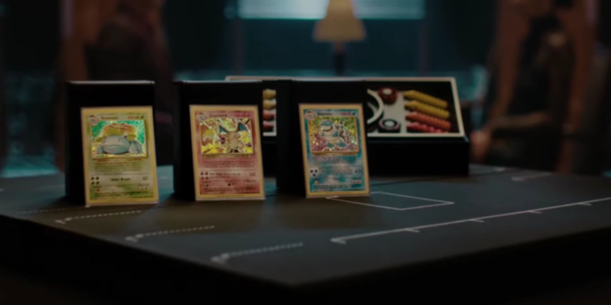 pokemon tcg classic with shiny venasaur charizard and blastoise cards up front