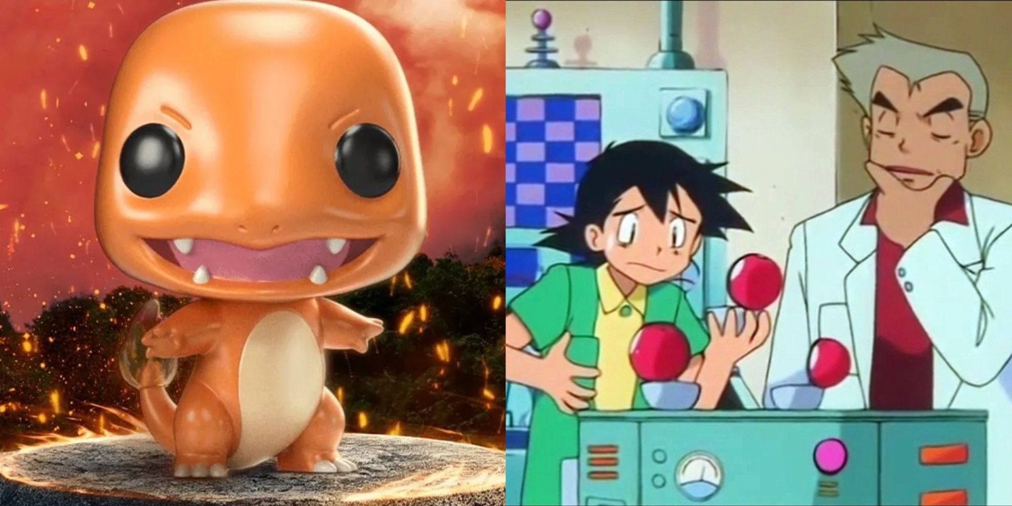 charmander funko pop, and ask trying to choose his starter pokemon