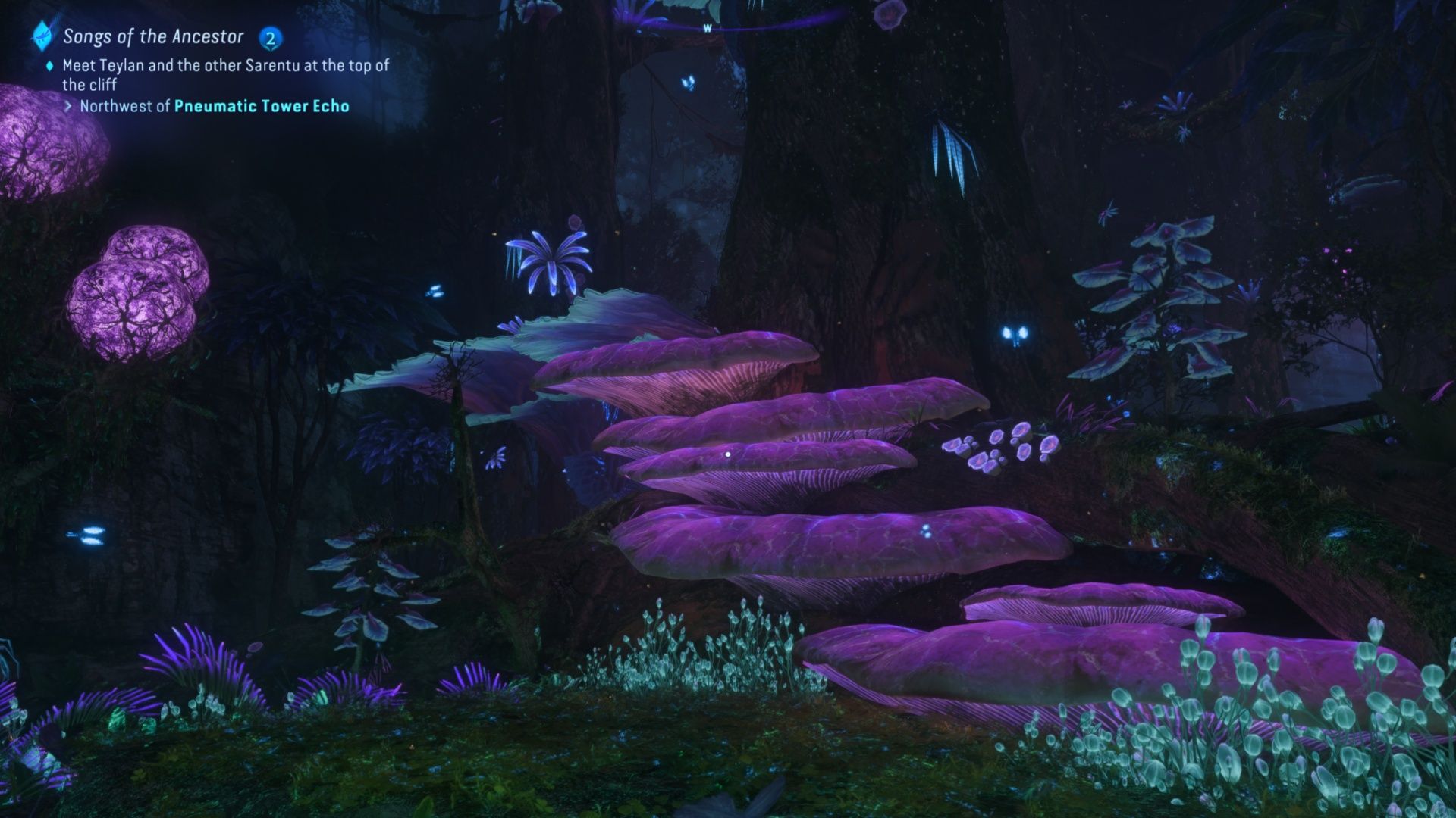 Ein Weg, um höher zu gelangen und den benötigten Ort für die Quest „Lieder des Ahnen“ in Avatar: Frontiers Of Pandora zu erreichen.