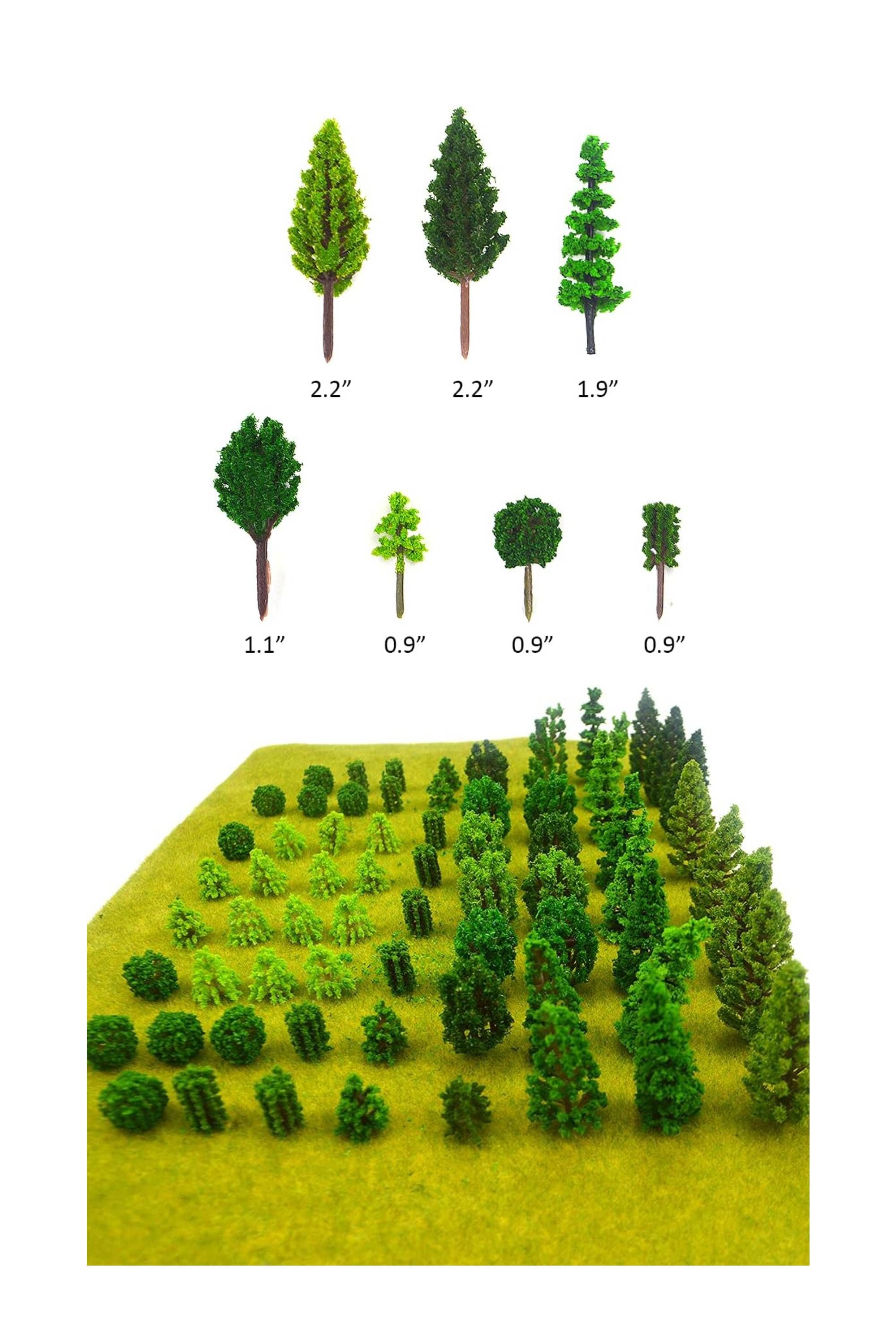 Momoonnon 70pcs Mini Model Trees