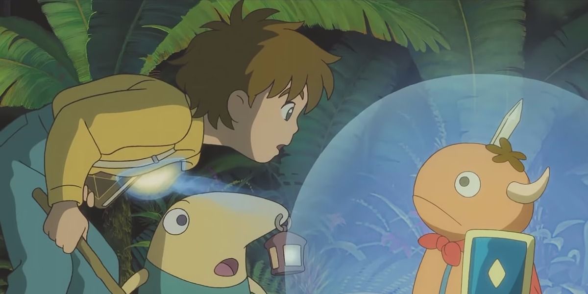 Oliver summoning his first familiar in Ni no Kuni: Wrath of the White Witch