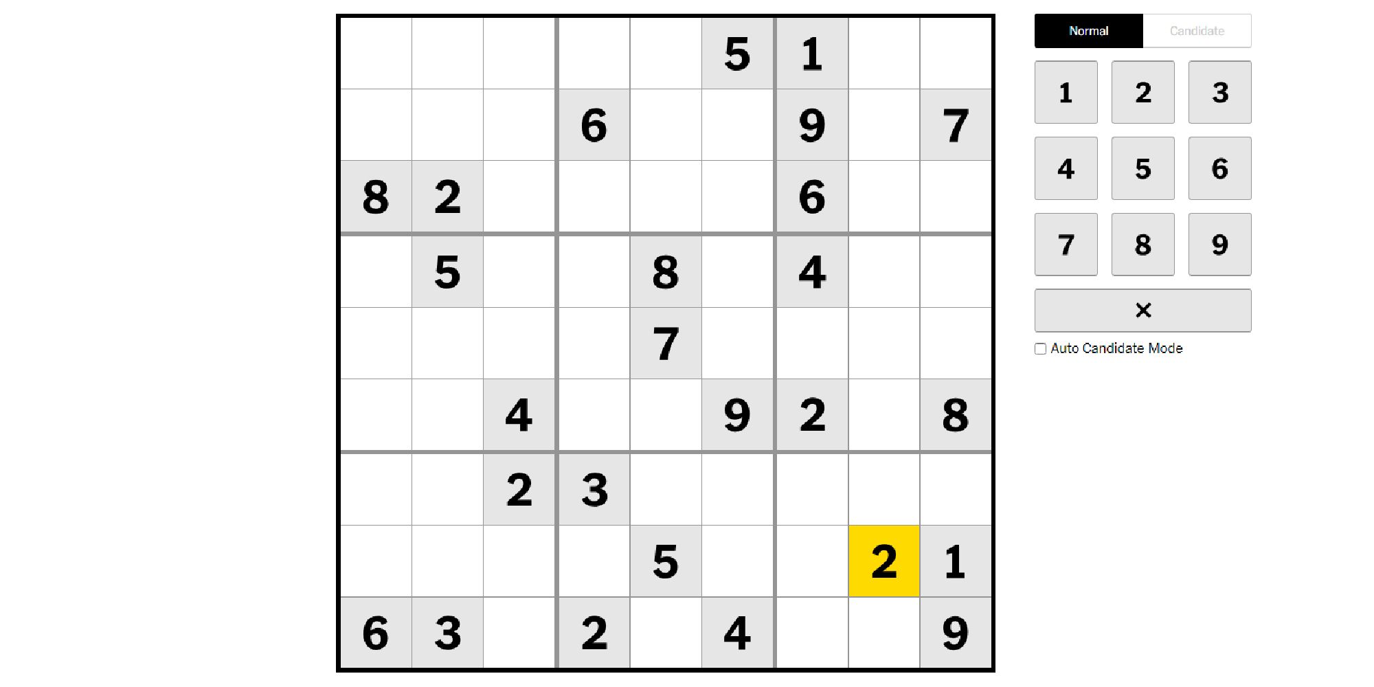 NYT-Sudoku-Spiel