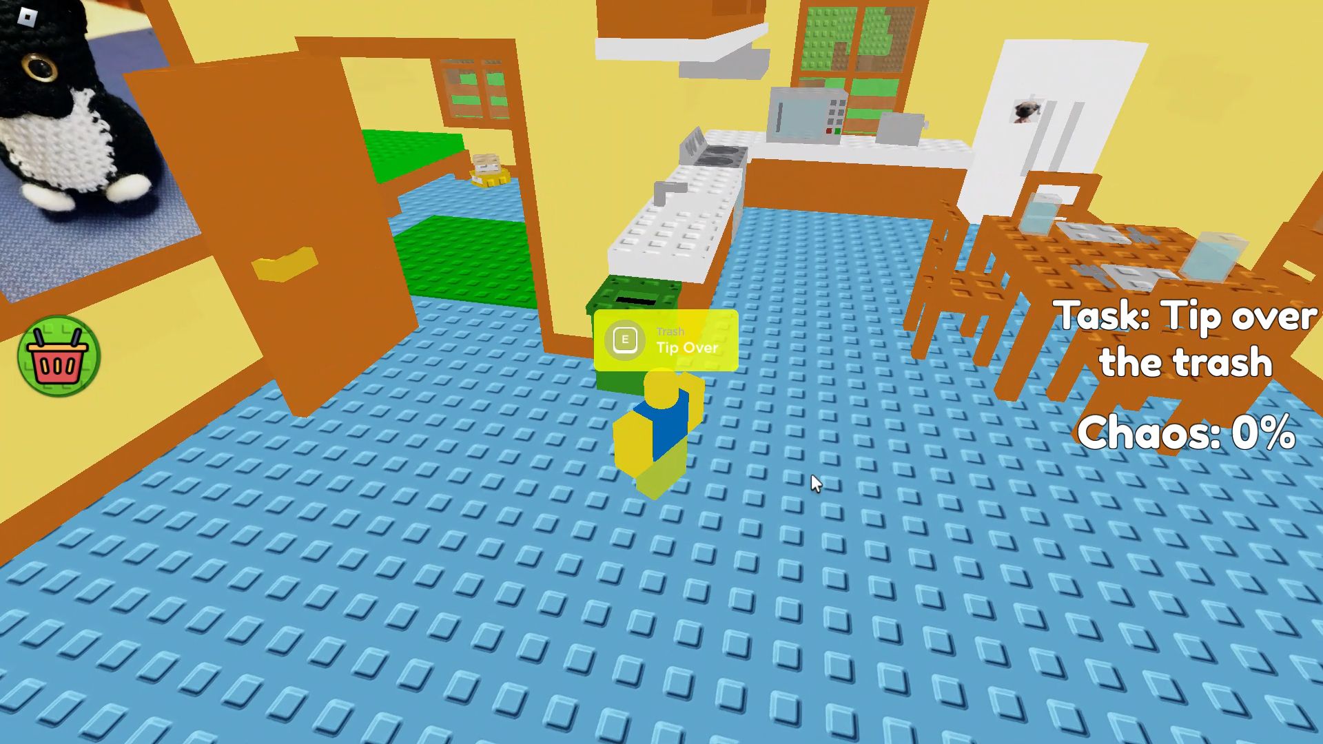 Roblox Need More Chaos, the kid next to the trash