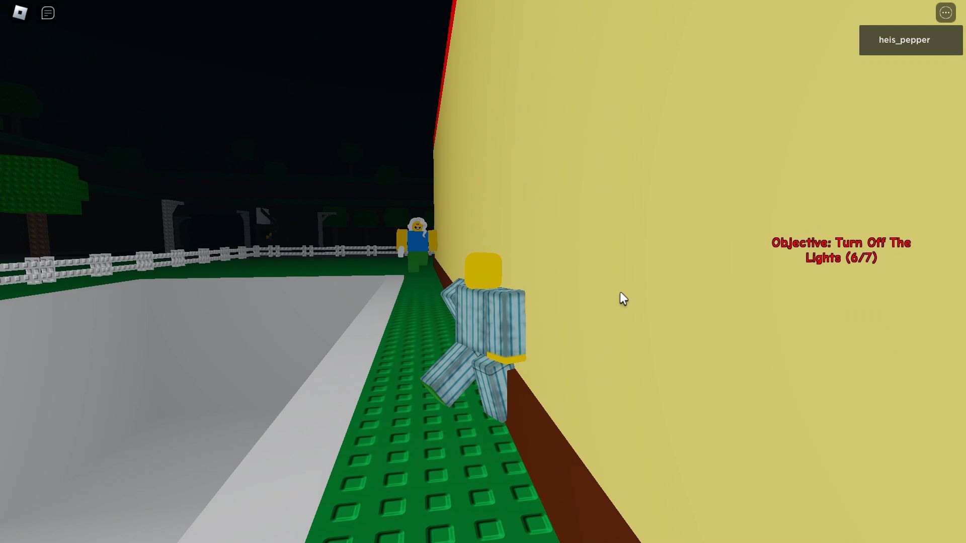 Roblox Need More Cold, The kid next to a wall near to mom