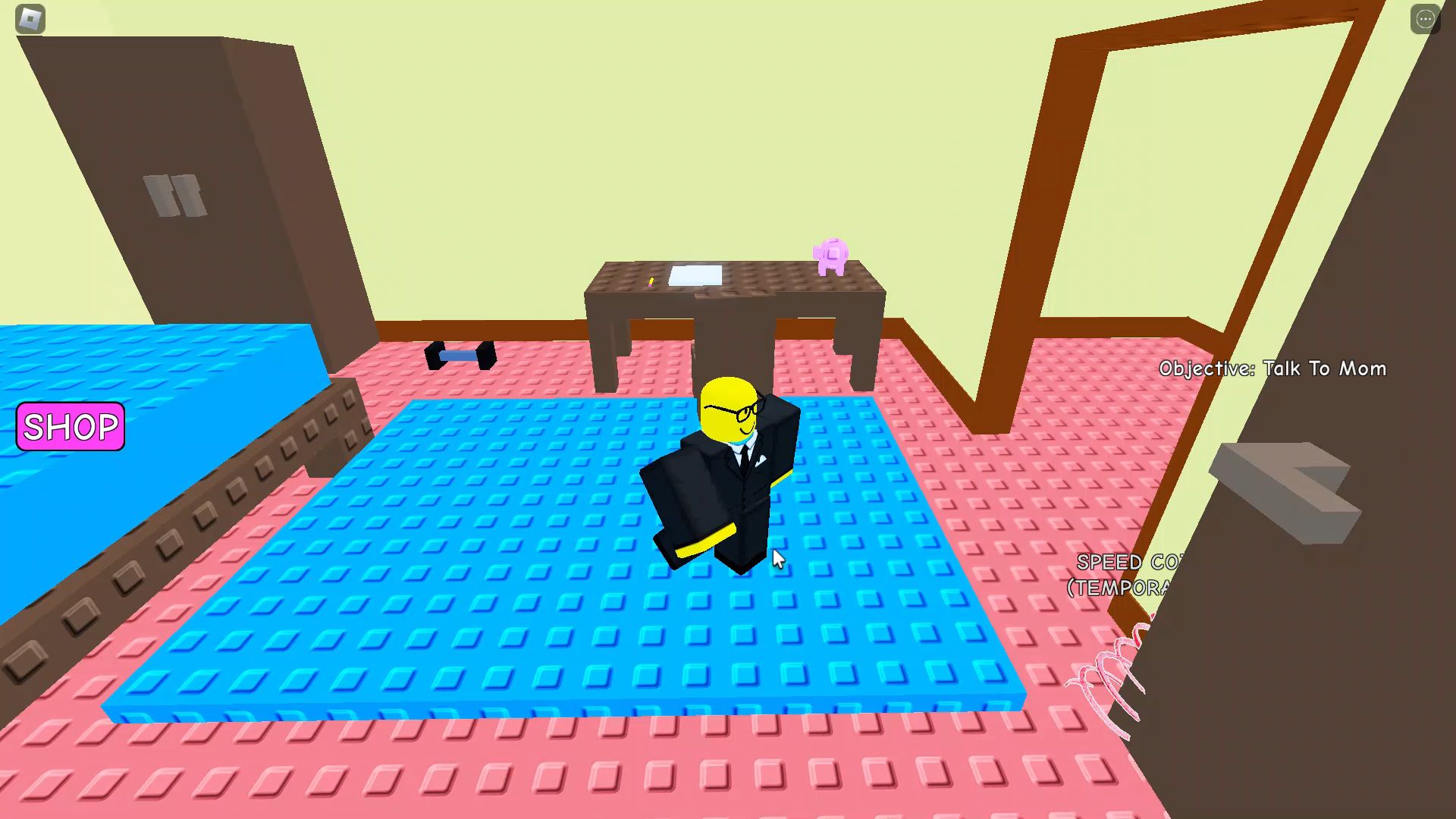 Roblox Need More Smart, the kid in his room