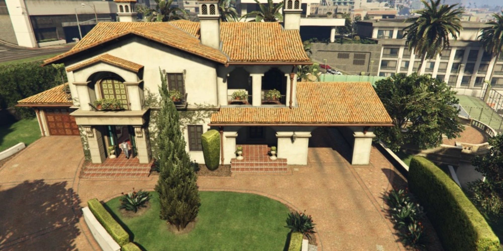 Die De Santa Residence in GTA V-Luftaufnahme
