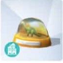 A screenshot of the Age of the Dinosaur snow globe.
