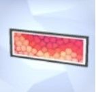 A screenshot of the Sims 4 shows the microscope print titled Cell Block