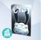 An illustration shows a black and white llama facing the viewer with Simlish text above it.