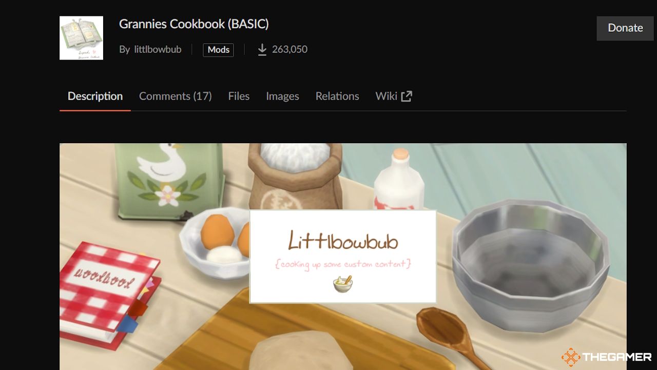 The Grannie&rsquo;s Cookbook Mod by Littlbowbub on Curse Forge