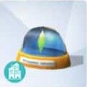 A screenshot of the Plumbob snow globe.
