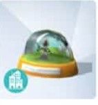 A screenshot of The Reaper snow globe.