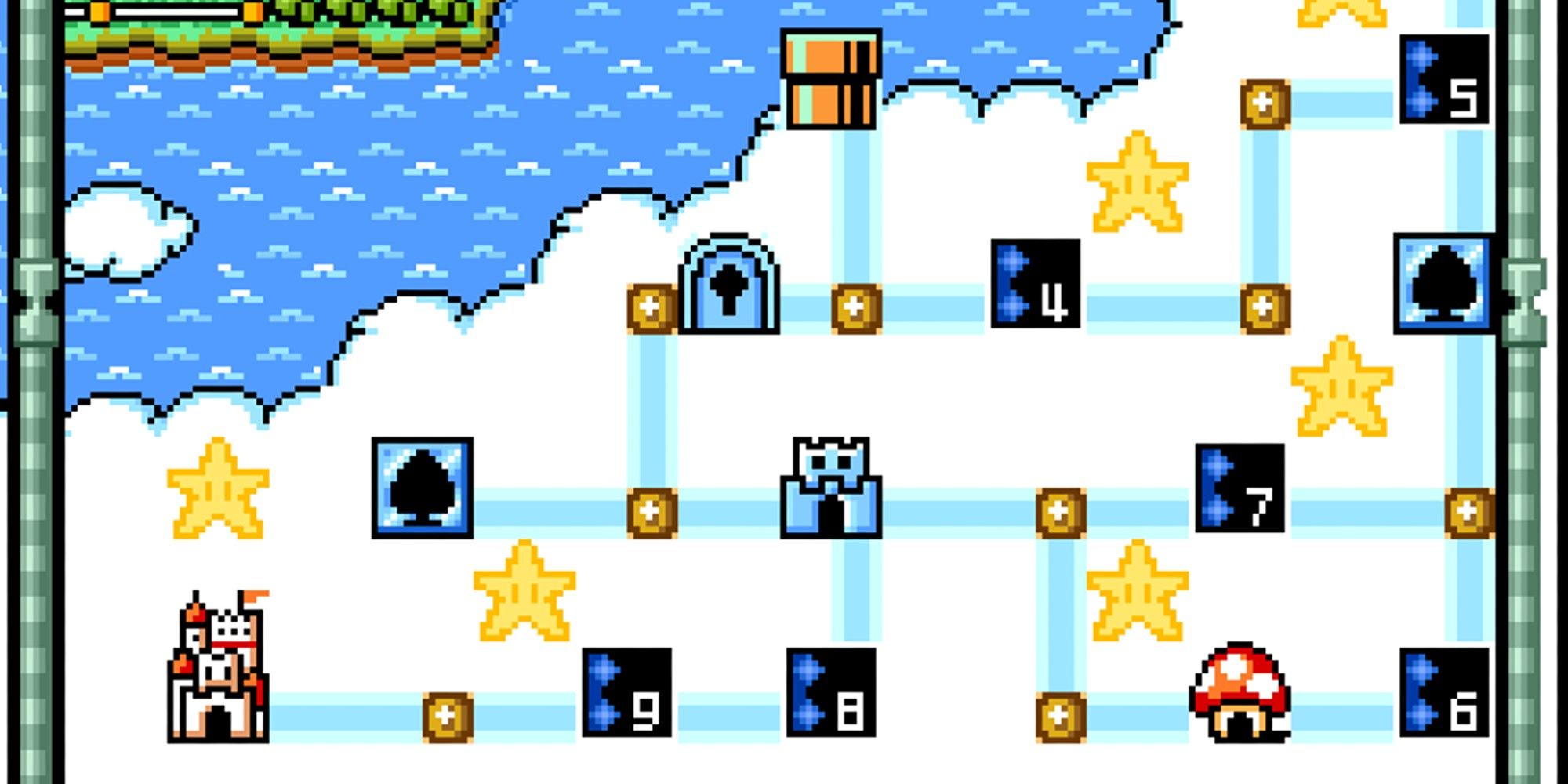 Super Mario Bros. 3 Sky Land Map