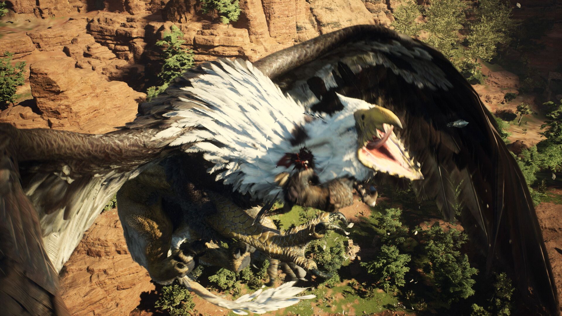 Dragon's Dogma 2 Giant Eagle Fight