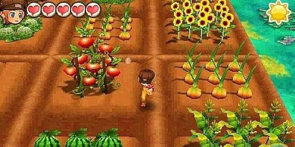 Story Of Seasons Trio Of Towns Screenshot Of Character Running Across Farm