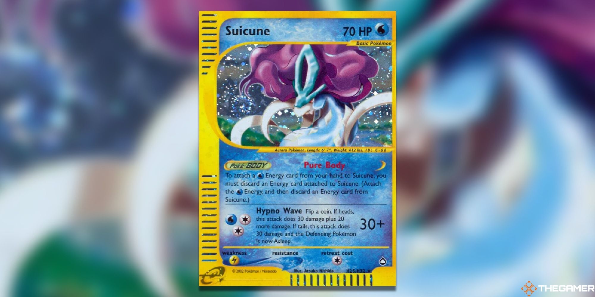 Suicune's card art from Aquapolis.