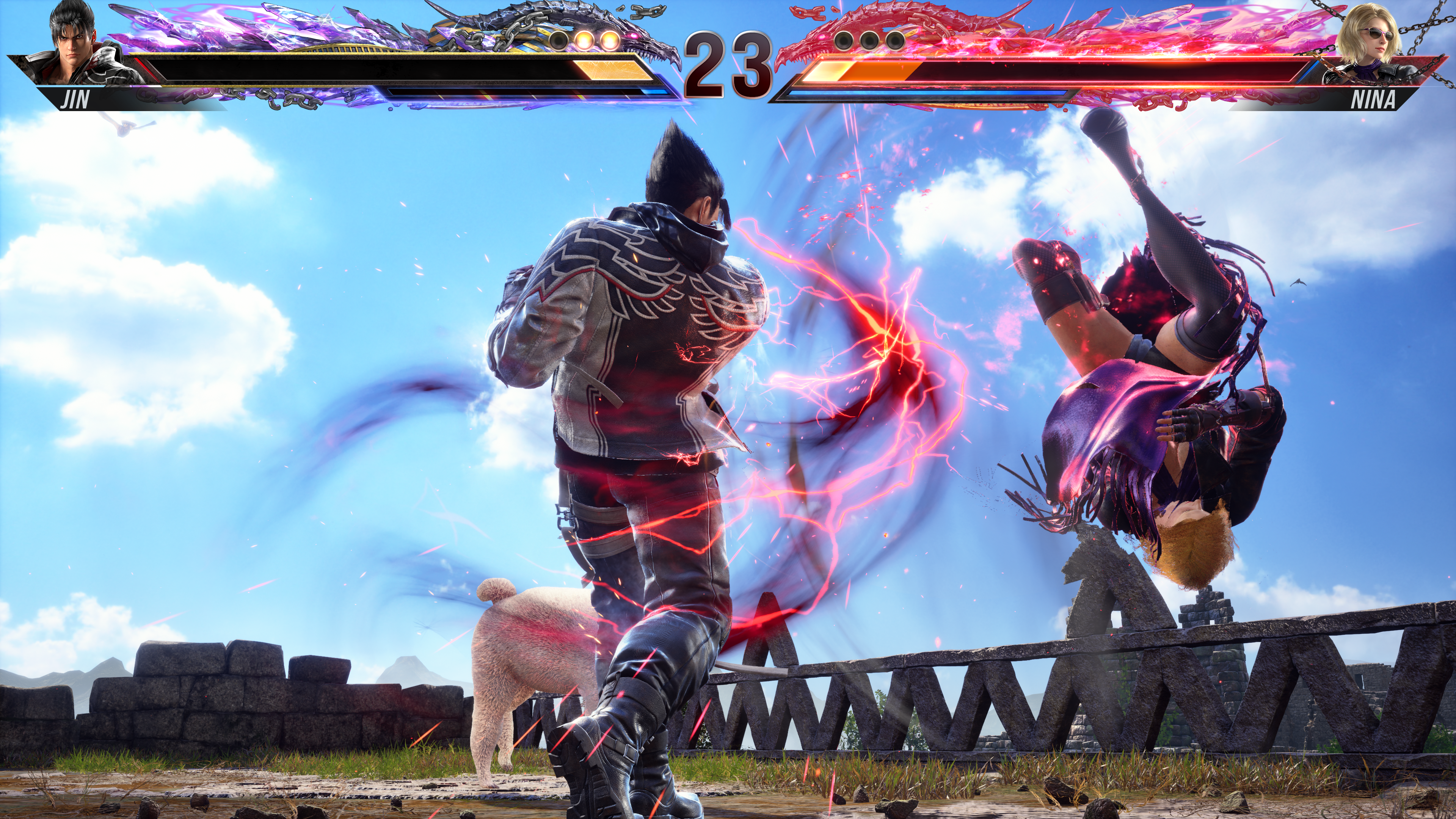 Jin Kazama Landing Electric Attack